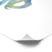 スネークカラフルウォーター色 フォトプリント            (角)