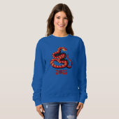 スネークカラフルスウェットシャツの年 スウェットシャツ (正面フル)