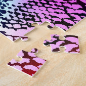 スネークカラフルスキンテクスチャパターン。 ジグソーパズル (側面)