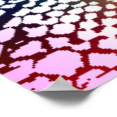 スネークカラフルスキンテクスチャパターン。 ポスター (角)