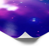 スネークカラフルネブラ銀河系アート光沢ポスター ポスター (コーナー)