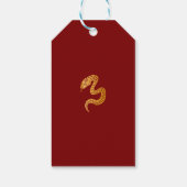 スネークギフトラベル中国のの年(新年) ギフトタグ (裏面)