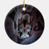 スネーククリスマス飾りスネークオーナメント セラミックオーナメント (裏面)