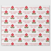 スネーククロスステッチおもしろい大人のユーモア不敬 ラッピングペーパー (フラット)