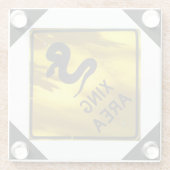 スネーククロッシングガラスコースター ガラスコースター (裏面)