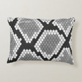 スネークグレーとライトグレーシルエット アクセントクッション (裏面)