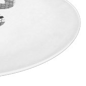 スネークグレーとライトグレーシルエット カッティングボード (角)