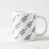 スネークグレーとライトグレーシルエット ジャンボコーヒーマグカップ (右)