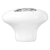 スネークグレーとライトグレーシルエット セラミックノブ (側面)