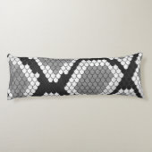 スネークグレーとライトグレーシルエット ボディピロー (裏面)