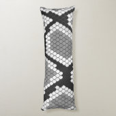 スネークグレーとライトグレーシルエット ボディピロー (裏面 (縦))