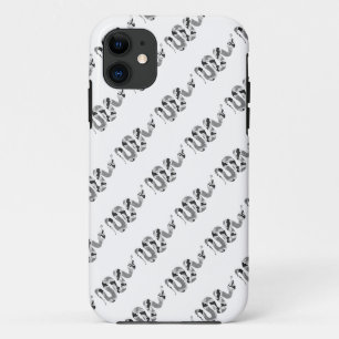 スネークグレーとライトグレーシルエット iPhone 11 ケース