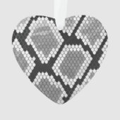 スネークグレーとライトグレープリント オーナメント (裏面)