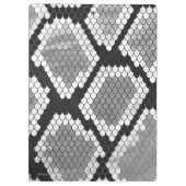 スネークグレーとライトグレープリント クリップボード (裏面)