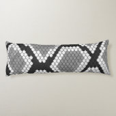 スネークグレーとライトグレープリント ボディピロー (裏面)