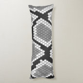 スネークグレーとライトグレープリント ボディピロー (裏面 (縦))