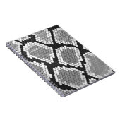 スネークグレー、ホワイト、ブラックプリント ノートブック (右側)