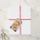 スネークコブラ威厳のあるの年の二重の幸福 ギフトタグ (より糸付き)