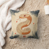 スネークコブラ威厳のあるの年の二重の幸福 クッション (ブランケット)