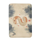 スネークコブラ威厳のあるの年の二重の幸福 バスマット (正面縦)