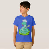 スネークシェフスプーン調理 Tシャツ (正面フル)