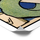 スネークシャルマー – アールヌーボーヴィンテージアート ポスター (角)