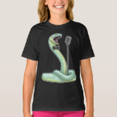 スネークシンガーマイク音楽 Tシャツ (正面)
