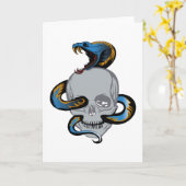 スネークスカルスカルタトゥー カード (黄色い花)