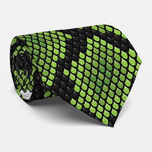 スネークスキンのタイ ネクタイ (ロール)