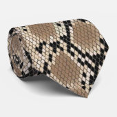スネークスキンのタイ ネクタイ (ロール)