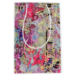 スネークスキンはっきりしたカラフル鮮やか抱き枕 ミディアムペーパーバッグ