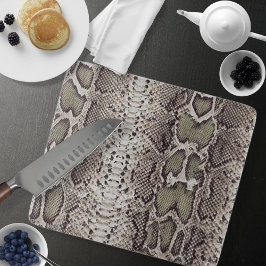 スネークスキンアニマルプリント カッティングボード