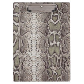 スネークスキンアニマルプリント クリップボード (正面)