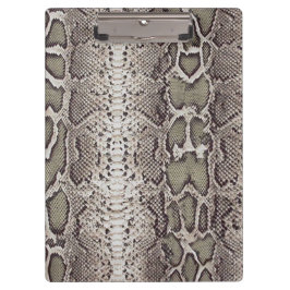 スネークスキンアニマルプリント クリップボード