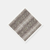 スネークスキンアニマルプリント スタンダードカクテルナプキン (角)