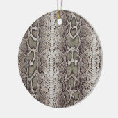 スネークスキンアニマルプリント セラミックオーナメント (左)