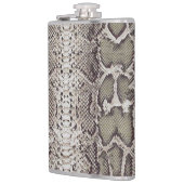 スネークスキンアニマルプリント フラスク (左)