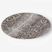 スネークスキンアニマルプリント ペーパープレート (アングル)