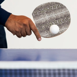 スネークスキンアニマルプリント 卓球ラケット