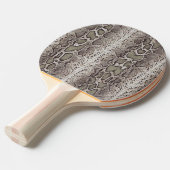 スネークスキンアニマルプリント 卓球ラケット (正面アングル)