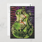 スネークスキンギターハガキ ポストカード (正面/裏面)