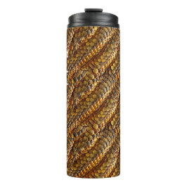 スネークスキングリーンとゴールデングラデーションデザイン タンブラー