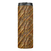 スネークスキングリーンとゴールデングラデーションデザイン タンブラー (裏面)