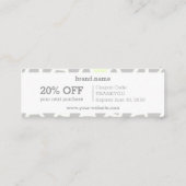 スネークスキングレーグリーンモザイクパターン割引ギフト スキニー名刺 (裏面)