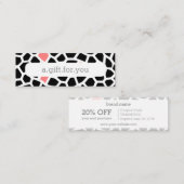 スネークスキングレーピンクモザイクパターン割引ギフト スキニー名刺 (正面/裏面)