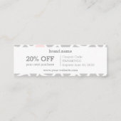 スネークスキングレーピンクモザイクパターン割引ギフト スキニー名刺 (裏面)