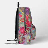 スネークスキンバックパックはっきりした鮮やかカラフル プリントバックパック (左)