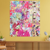 スネークスキンパターンウォールデコはっきりしたア鮮やかコロフ キャンバスプリント (インサイチュ (リビング))