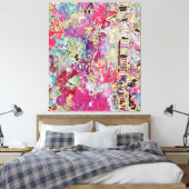 スネークスキンパターンウォールデコはっきりしたア鮮やかコロフ キャンバスプリント (インサイチュ (寝室))