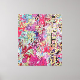 スネークスキンパターンウォールデコはっきりしたア鮮やかコロフ キャンバスプリント